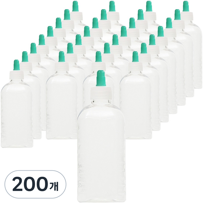 신도공업 PET 딱딱이 긴마개 일회용 물약병 100ml, 200개