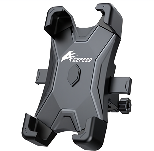 ACEPEED 一鍵開合腳踏車手機支架, 1個, 黑色