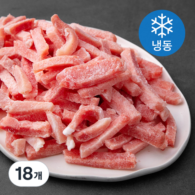 사조프레시미트 국내산 돈후지 탕수육용 5 x 1 x 1 cm (냉동), 1kg, 18개