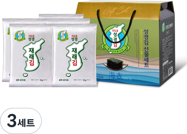 지도표성경 재래전장김 행복E세트 30g 5봉, 150g, 3세트