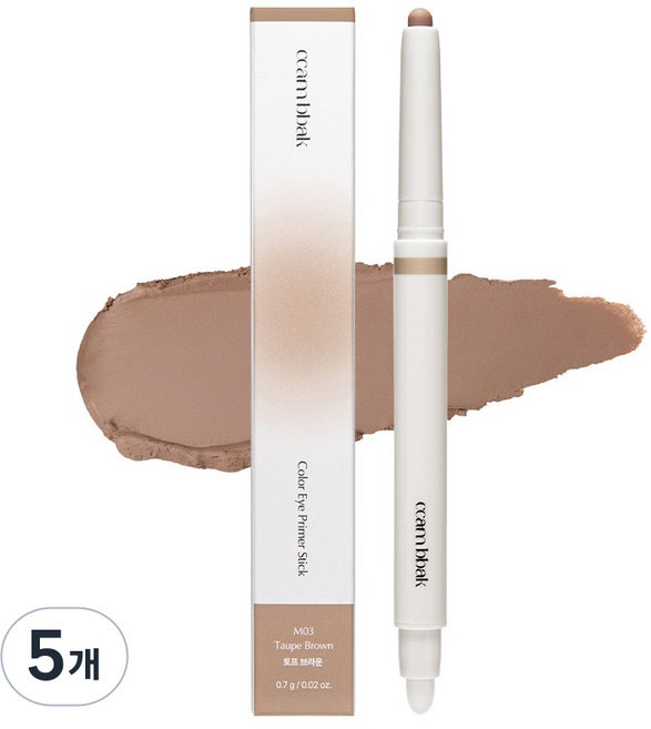 깜빡 아이 프라이머 스틱, 5개, M03 토프 브라운