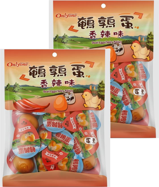 Onlyone 海龍王 鵪鶉蛋 香辣, 2包, 150g