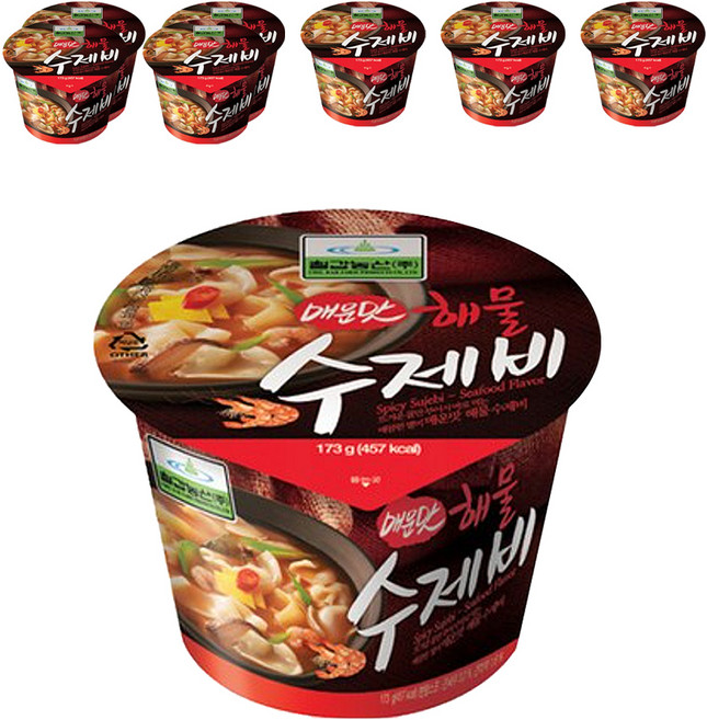 辣味海鮮麵疙瘩, 173g, 8入