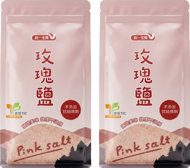 統一生機 玫瑰鹽, 450g, 2包
