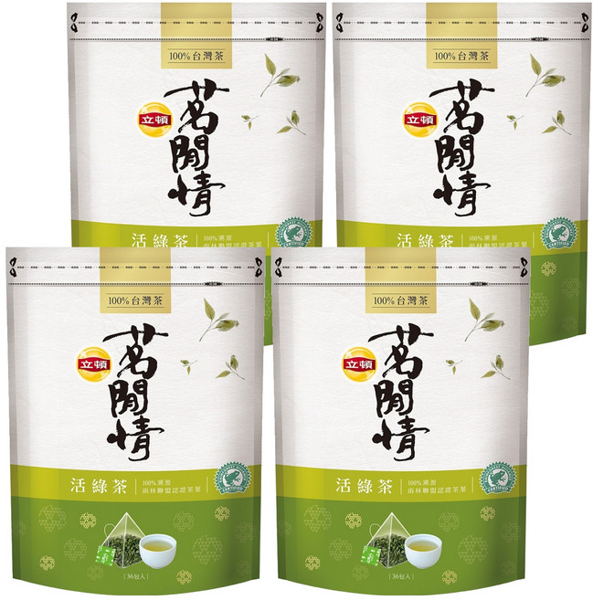 Lipton 立頓 茗閒情 活綠茶, 2.5g, 36包, 4袋