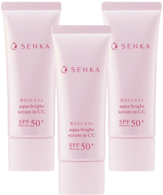 SENKA 專科 台灣公司貨 水透亮白發光霜, 單一顏色, 40g, 3條