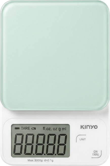Kinyo 高精準料理秤, DS-018, 3kg, 綠色