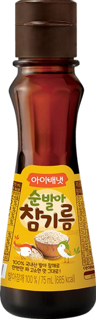 아이배냇 순 발아 참기름, 참깨, 75ml, 1개