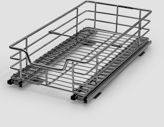 에브리윅 주방 슬라이딩 양념통 레일 수납 선반 정리대, 1개