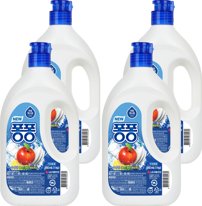 퐁퐁 뉴 주방세제, 1kg, 4개