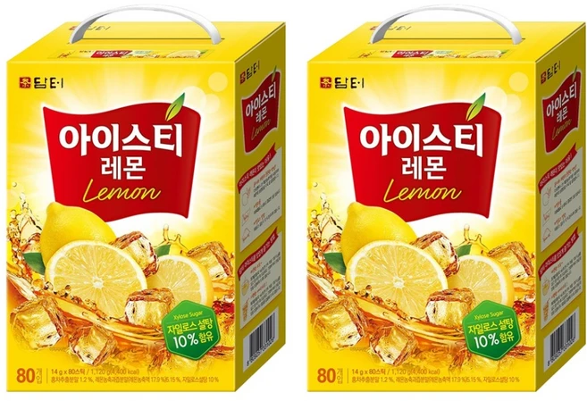 담터 아이스티 레몬, 14g, 80개입, 2개 - 쿠팡
