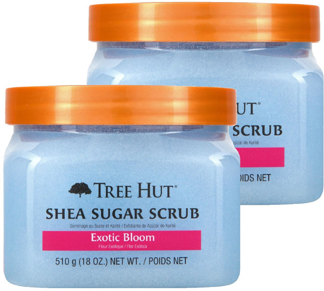 트리헛 시어 슈가 스크럽 엑소틱블룸, 510g, 2개