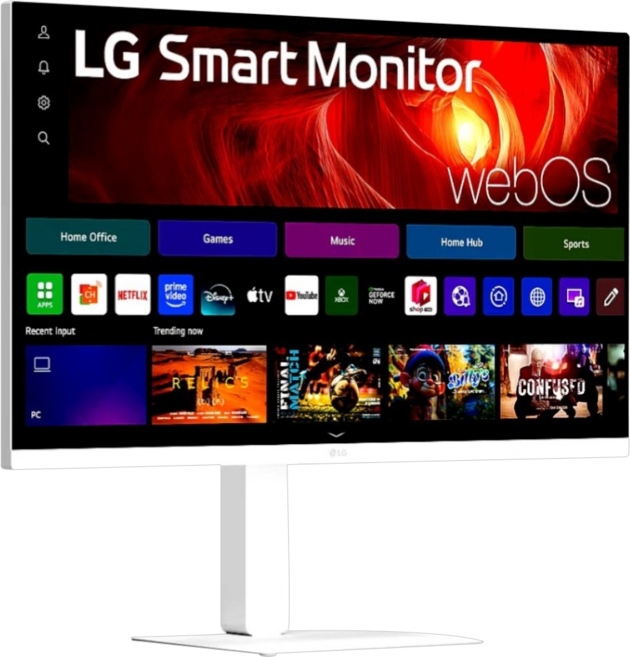 LG 電子 4K HoMIE機 Pro3 智慧聯網螢幕 + 支架組 webOS AirPlay2 IOT操控, 32吋, 32U720SA-W