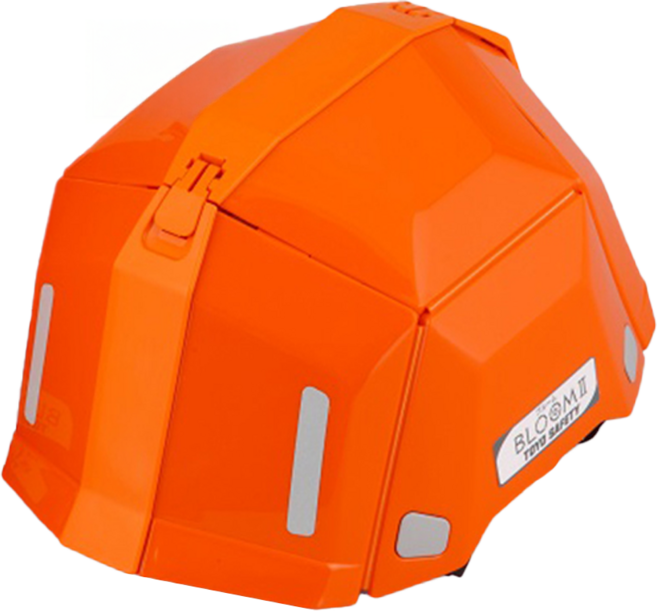 TOYO SAFETY bloom ii-防災安全帽(折疊式)/護具/頭盔/防災帽(地震包必備), 1入, 橘色