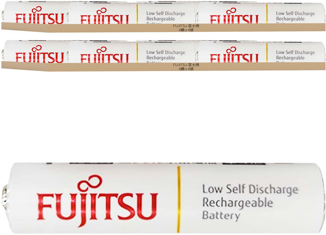 FUJITSU 富士通 鎳氫低自放充電電池 單4形 低溫長時間使用, 4顆, 2組