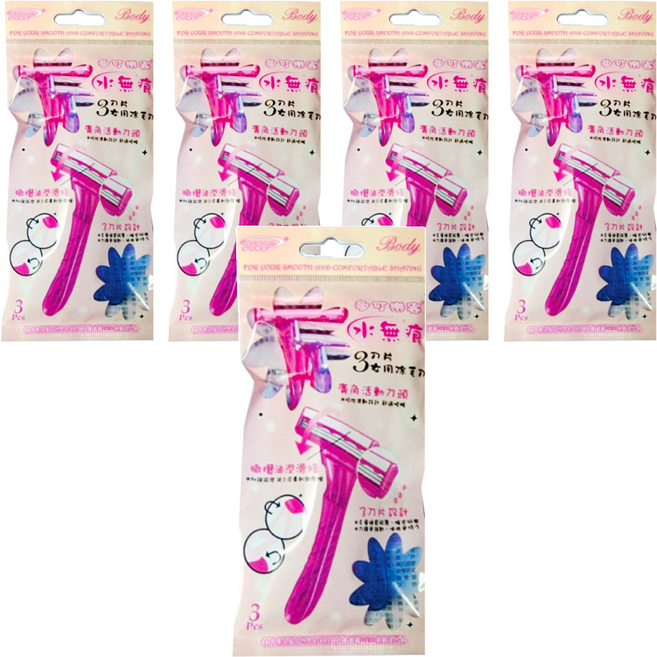 DORCO 多可樂客 3刀片除毛刀 LT0002-3, 3支, 5組