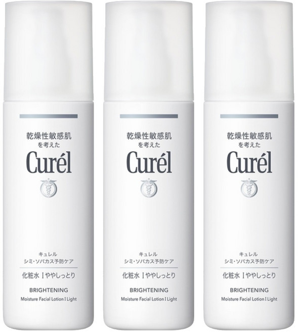 Curel 珂潤 潤浸保濕化妝水 亮白 清爽型, 140ml, 3瓶