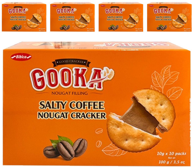 비비카 구카 솔티 커피 누가 크래커, 100g, 5개