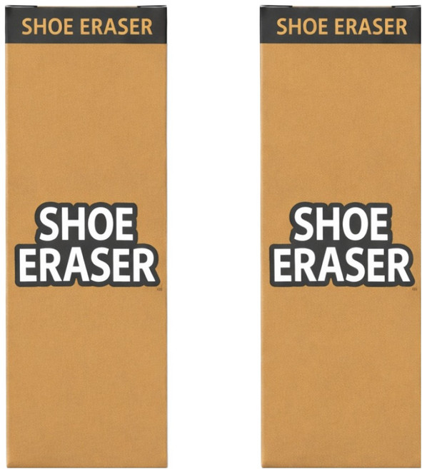 가주가샵 운동화 얼룩 지우개 직사각형, 화이트, 2개