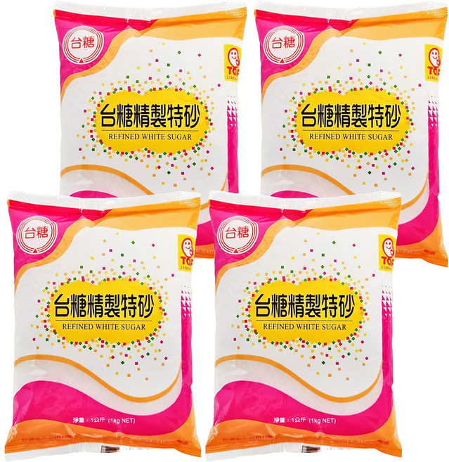 台糖 精製特砂, 1000g, 4包