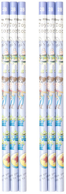 TOY STORY 玩具總動員 返校日玩具2B鉛筆 SS179-1, 玩具總動員 紫色, 6支