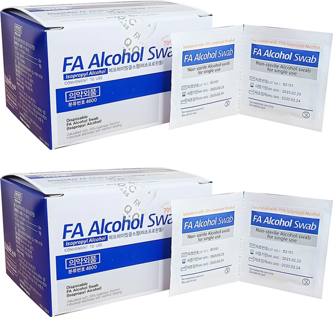 에프에이 알콜 스왑, 100개입, 2개