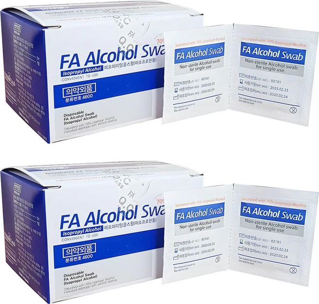 에프에이 알콜 스왑, 100개입, 2개 - 쿠팡