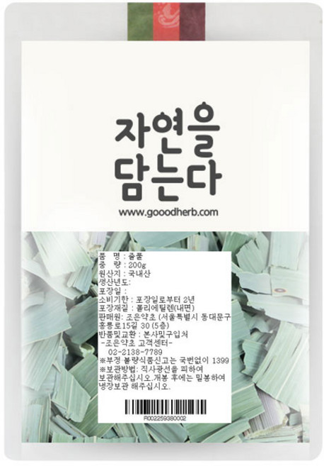 조은약초 자연을 담는다 줄풀, 200g, 1개