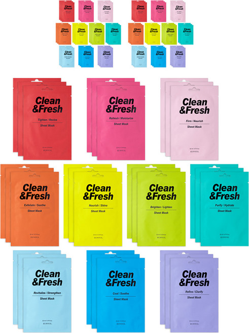 은율 클린 앤 프레시 시트 마스크팩 10종 x 3p, 30개입, 3개