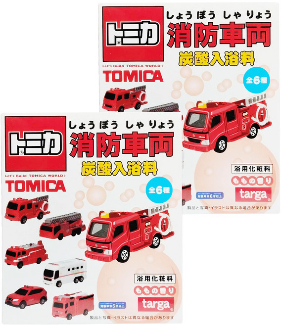 targa 消防車沐浴球 附玩具 款式隨機, 75g, 2盒