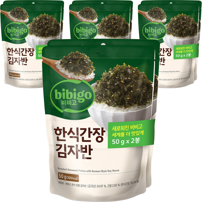 CJ bibigo 韓式醬油海苔酥, 50g, 8個