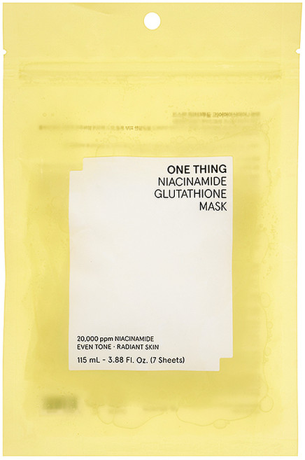 원씽 나이아신아마이드 글루타치온 마스크, 원씽 나이아신아마이드 글루타치온 마스크 7매, 1개, 1개입