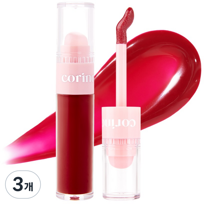 코링코 토핑 팁 글로우 립플럼퍼, 3개, G05 체리 젤리
