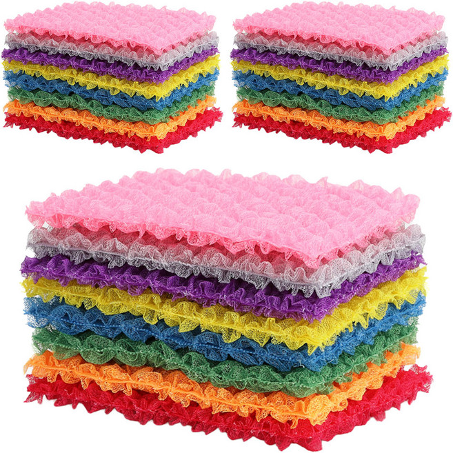 엠보싱 수세미 세트, 8개입, 3개