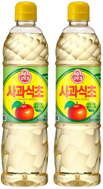 오뚜기 사과식초, 900ml, 2개