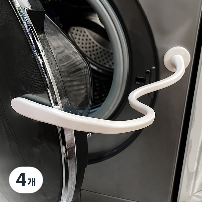 코멧 홈 세탁기 건조기 자석 도어 스토퍼, 화이트, 4개