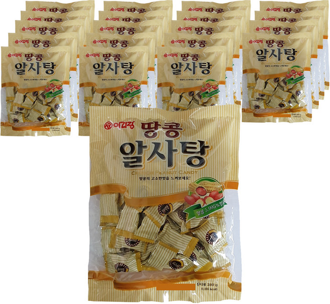 독고탁과함께하는바른먹거리 땅콩알사탕, 280g, 20개