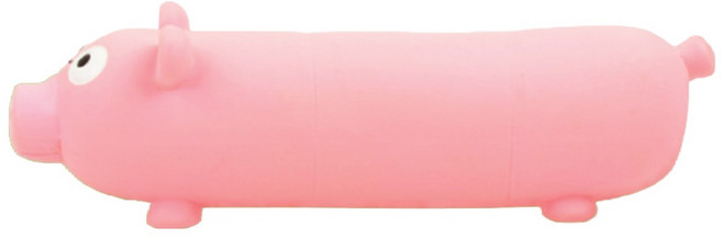 멍냥 반려동물 소시지 라텍스 삑삑이 장난감, 핑크돼지, 1개