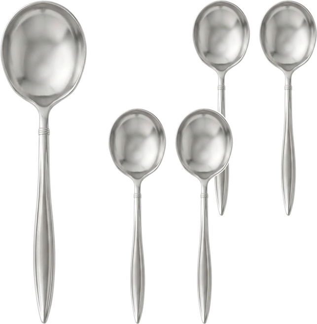 MiyAco 米雅可 經典316不銹鋼大方匙, 5入, 單色