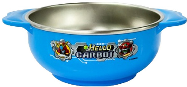 LE BARN 幼兒用Hello Carbot防滑不鏽鋼大碗, 1個, 混合顏色