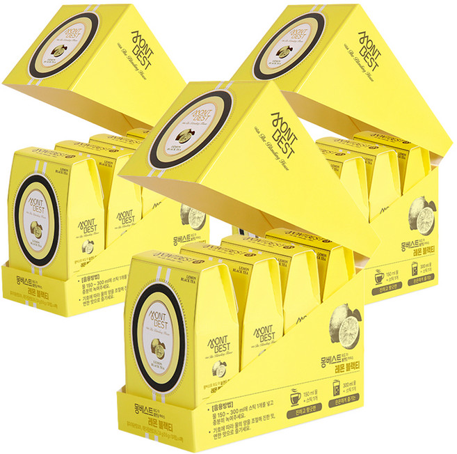 몽베스트 위드 더 블랜딩 하우스 레몬 블랙티, 600mg, 10개입, 12개