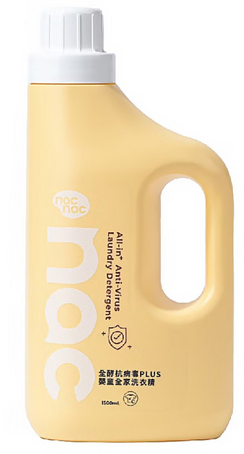nac nac 全酵抗病毒PLUS嬰童全家洗衣精, 1個, 1.5L