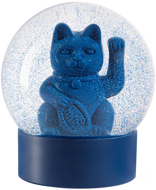 DONKEY LUCKY CAT 招財貓水晶球, 藍色
