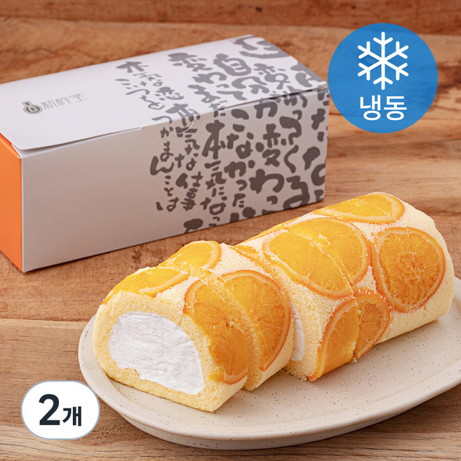신키네도 오렌지 스타 롤 (냉동), 350g, 2개