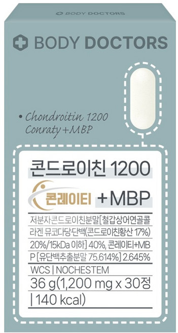 바디닥터스 콘드로이친 1200 콘레이티 + MBP, 30정, 1개