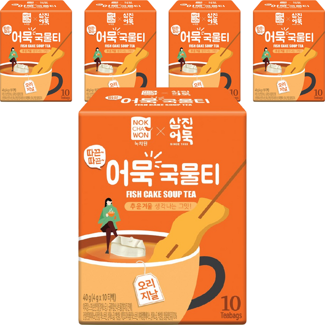 녹차원 따끈따끈 어묵국물티 오리지널맛, 4g, 10개입, 5개