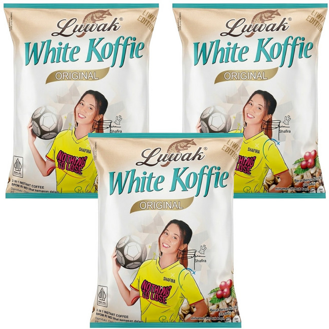 Kopi Luwak White Koffie 三合一白咖啡, 20g, 18包, 3袋