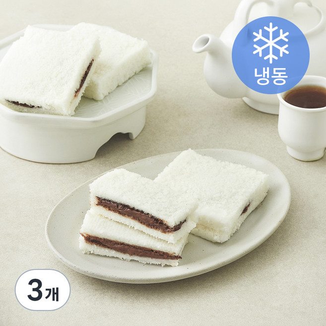 착한떡 백미샌드 초코잼 (냉동), 100g, 4개입, 3개