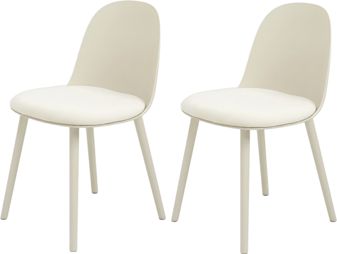 MAISON DE COMME MA Stay Chair 餐椅 2入組, 米色, 2個
