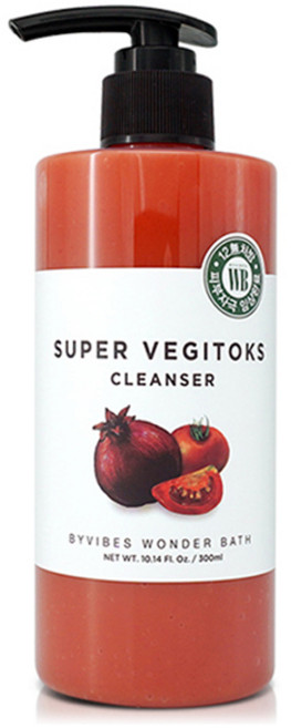 WONDER BATH Vege Tox 紅色潔面乳, 300ml, 1瓶